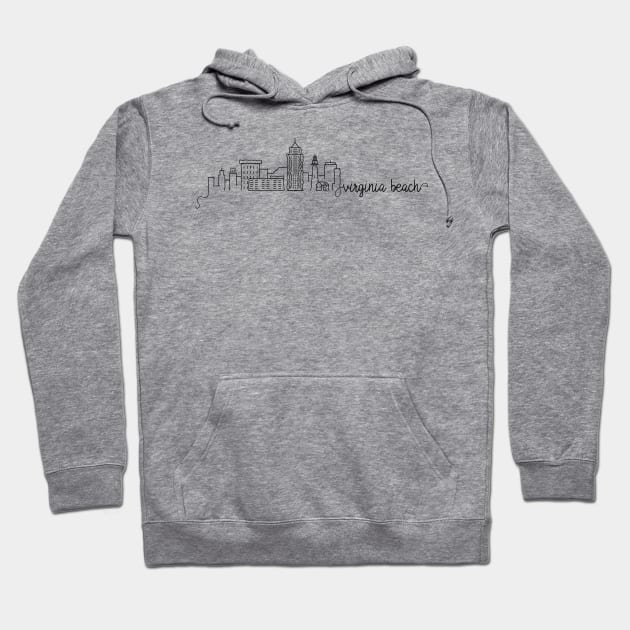 Virginia Beach City Signature Hoodie by kursatunsal